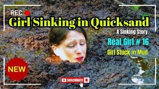 Girl Sinking in Quicksand  Girl in Mud #survival #adventure #quicksand