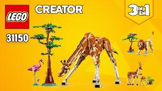 LEGO® Creator 3in1 Wild Safari Animals 31150780 pcs Lion & Gazelle  Building Instructions  TBB