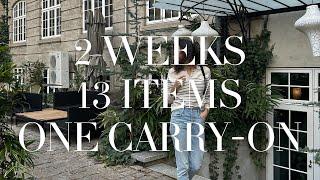 Packing Light Minimal Travel Capsule for Two Weeks in a Carry-on Only