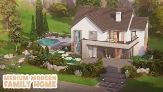 Medium Modern Family Home   The Sims 4 Speed Build