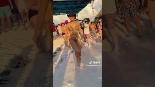 Leopard Print Bikini Shuffle Dance