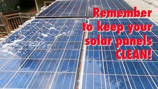 The importance of keeping your solar panels clean.