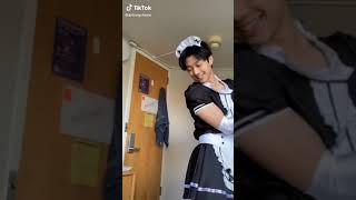 Boy gets caught dressing up as a maid