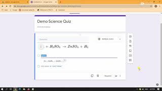 How to Write Science Chemical Equations   Symbols  Formulas etc in Google Quiz