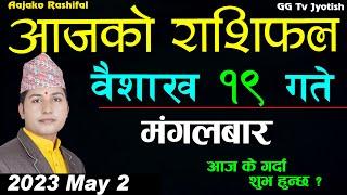 Aajako Rashifal Baisakh 19  aajako rashifal 2080  May 2  Aajako rashifal Nepali GG Tv Jyotish