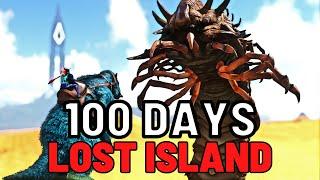 I Played 100 Days on Hardcore Ark Survival Evolved  The Lost Island