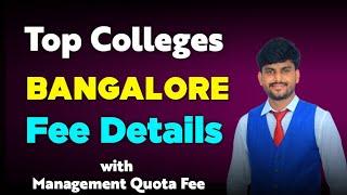 Top Engineering Colleges in Bangalore Fee Details with Management Quota Fee  Yours Media