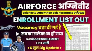 AIRFORCE ENROLLMENT LIST OUTAIRFORCE ENROLLMENT BIG UPDATEAIRFORCE JOINING 2023AIRFORCE TRAINING