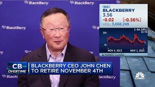 Outgoing BlackBerry CEO Chen AI was already a big part of our offering before it was fashionable