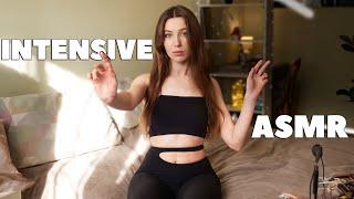 Fast & Aggressive ASMR Mouth Sounds Hand Sounds Personal Attention Whispering Fabric Scratching