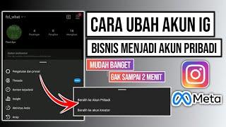 Cara ubah akun IG dari bisnis ke pribadi  Cara ubah akun Instagram jadi pribadi