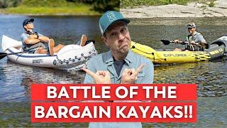 Whats the Best Cheap Kayak?  Intex Explorer K2 vs Sea Eagle 330