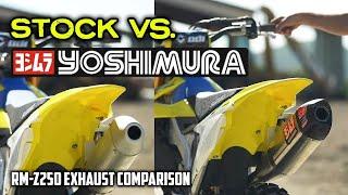 RMZ250 STOCK EXHAUST VS YOSHIMURA RS12