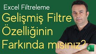 #Excel-Excelde Filtre - Gelişmiş Filtre Özellikleri Kullanımı- 887.video Ömer BAĞCI