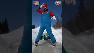 Mario Kart In Real Life Ice Skating