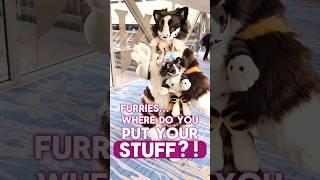 where do fursuiters put their stuff? #furry #fursuiters #furryfandom #fursuit #fursuiting