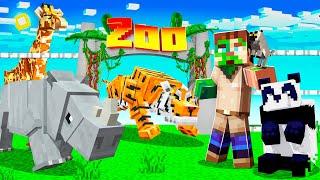 I BUILT an ANIMAL ZOO in MINECRAFT movie