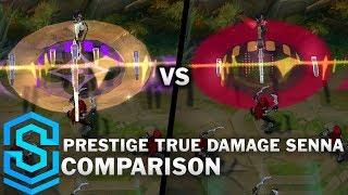 Prestige True Damage Senna VS All Previous Skins  Skin Comparison