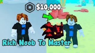 Rich Noob VS Pet Simulator X #2 Noob With All Gamepass Hatched Best Mythical Pet Roblox