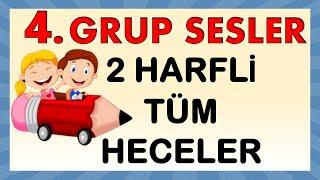 4. GRUP SESLER 2 HARFLİ TÜM HECELER OKUMA ÇALIŞMASI 4.GRUP HARFLER ZÇGŞCP