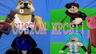 PIGGY Build Mode Custom NPC Update  All My Character Jumpscares