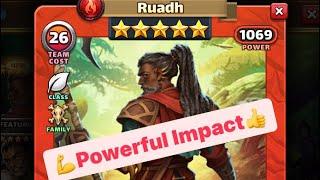 Empires & Puzzles Hero Analysis  Ruadh Super Poweful Impact  Slow speed Tames Him️