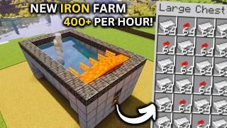 Minecraft Best IRON Farm in 1.21 NEW DESIGN - 400+ Per Hour