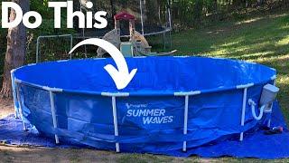 How to install your above ground pool. Summer Waves Active Frame 15 ft Pool.