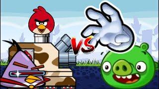 MUGEN Request 402 Angry Birds Tank and Lazer Bird VS Minion Pig and Master Hand