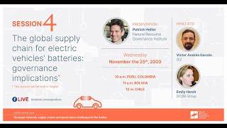 The global supply chain for electric vehicles’ batteries governance implications