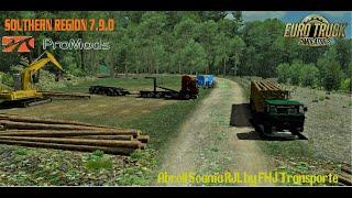 ETS 1.35 Southern Region Map 7.9.0 find job on forest with scania RJL tandem