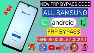All Samsung New FRP Bypass Code  Android 1213  Remove Google Account  No TalkBack