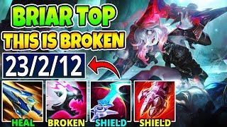 SO BROKEN THE BEST BRIAR CARRY YOU WILL EVER SEE BRIAR TOP IS INSANELY STRONG - League of Legends