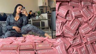 PACKAGE 100 ORDERS WITH ME  ENTREPRENEUR LIFE VLOG  HOW I PACK & SHIP ORDERS