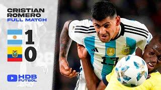 Cristian Romero vs Ecuador  The Argentine central defender dominated the defense in the Qualifiers
