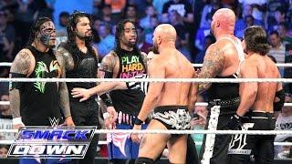 Roman Reigns & The Usos vs. AJ Styles Gallows & Anderson - Six-Man Tag Team SmackDown May 5 2016