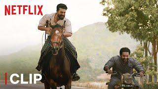 Ram Charan and Jr NTR Meet For The First Time  RRR Hindi Movie Scene  Netflix India