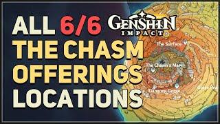 The Chasm All 6 Offerings Locations Genshin Impact