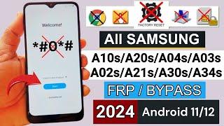 All Samsung A10sA20sA04sA03sA02sA21sA30sA34s Frp BypassUnlock Android 1112   Without PC