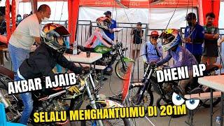 DRAG BIKE HUNTAP TONDO PALU MEMBLUDAK PESERTA KELAS NINJA FRAME STD 155cc