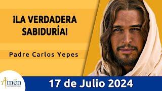 Evangelio De Hoy Miércoles 17 Julio 2024 l Padre Carlos Yepes l Biblia l San Mateo 1125-27