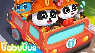 Baby Learns At The Fire Station  Pretend Play - Firefighter Policeman  Nursery Rhymes - BabyBus