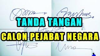 Tanda Tangan Calon Pejabat Negara #tandatangan #signature #pejabat