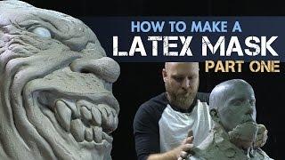 How to Make a Latex Rubber Mask Part 1 - Sculpture Process - PREVIEW