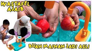 Wastafel Ajaib Bisa Bikin Buah Mainan Jadi Buah Asli  Mainan Cuci Piring  Mainan Anak Perempuan