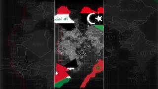 jordan vs iraq vs libya vs Morocco comparison #geography #countries #maps