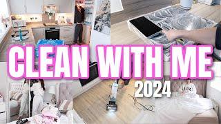 CLEAN WITH ME  Mom life Cleaning + Laundry Motivation 2024