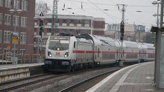 Eisenbahnverkehr in Münster Westf HBF Mit Br 147 146 101 401 428 429 412 643 427 442