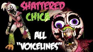 Shattered Glamrock Chica  All Voicelines  Sounds  Five Nights at Freddys Security Breach