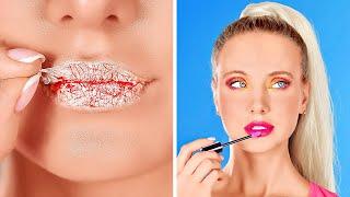 COOL BEAUTY AND MAKE UP HACKS  Girly Hacks And Beauty Tricks by 123 GO
